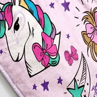 Jojo Siwa Dosegnite za zvijezde Kids Throw, 60, mikrofiber, ružičasta, Nickelodeon