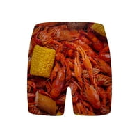 Muške kratke hlače, ljetne kratke hlače s realističnim printom od 3 inča, kratke hlače za plažu, kratke hlače