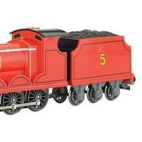 Bachmanovi vlakovi u mjerilu ho Thomas i prijatelji James crvena parna lokomotiva s pokretnim očima lokomotivni