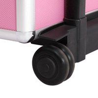 Zamjenjiva Aluminijska kutija za šminku s kotačićima U Stilu A-listera U Stilu A-listera