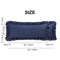 Jedinstvene ponude pamučna omotnica Zatvaranje tijela zatrpanih jastuka mornarsko plava 20 x54