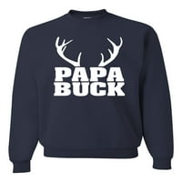 Majica Wild Bobby, Mama Buck i Papa Buck, Ružna Božićni pulover Unise, Grafička majica okruglog izreza, Tamno