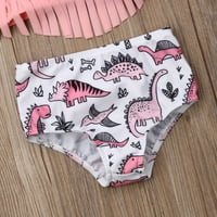 Canrulo novorođenčet za bebe djevojčice Dinosaur kupaći kostim za kupaće kostim za plažu kupaće kostim ružičasta