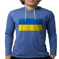 Majica dugih rukava s ukrajinskom zastavom - muška majica s kapuljačom