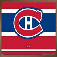 Montreal Canadiens - plakat s logotipom na zidu, 14.725 22.375