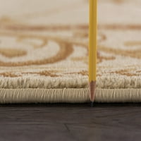 Tradicionalni unutarnji tepih u boji Bjelokosti i bež, 9' 12'