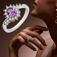 Prstenovi za žene sjajni prstenovi srebrni prstenovi za ženske prstenove Erninestone muški prstenovi za žene i