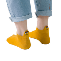 Ženske nevidljive pamučne čarape, neklizajuće mokasine do gležnja s niskim dekolteom