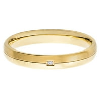 Obalni nakit Zlatni pozlaćeni titanij 0. CTW dijamantni prsten