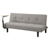Namještaj američke prijelazne tkanine Watkins futon sofa, siva