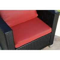 Devon i Claire Palms Outdoor Black Wicker set, 4-komad