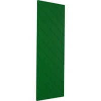 PVC dijagonalne letvice od PVC-a od 15 97 u modernom stilu s fiksnim nosačem, zeleni Viridian