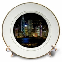 Hong Kong, Victoria Harbor, Gradski pejzaž-poput mene - porculanska ploča Cindi Miller Hopkins-71143-1