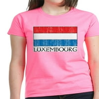 Cafepress - Luksemburg zastava Ash siva majica - Ženska tamna majica