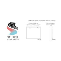 Stupell Industries Abstract Lake Cliffs Pejzažno slikanje grafičke umjetničke galerije omotana platna za tisak