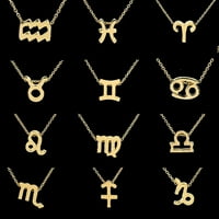 Fcphome ogrlice za žene djevojke - modne žene dvanaest zviježđa privjeska ogrlica za ogrlicu nakita nakit -libra