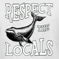 Divlji Bobbi poštuje mještane, spašava naše oceanske kitove, ljubitelj životinja, majica s okruglim vratom, Bijela,