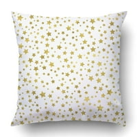 Sažetak bijeli Moderni uzorak zlatne zvijezde tekstura jastučnice od zlatne folije jastučnica