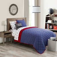 Waverly Kids Henry Purple Quilt Set