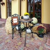 20 20 Jednostavno Daisy Halloween sablasne točkice Poliester Indoor Outdoor Pillow, tradicionalna narančasta qty