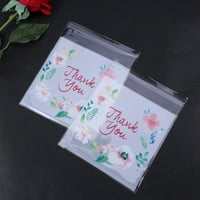 Samoljepljiva vrećica Samoljepljive vrećice hvala, vrećice za pakiranje slatkiša i kolačića ukrašene ružama