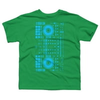 Blue Boys Kelly Green Graphic Tee - Dizajn ljudi L