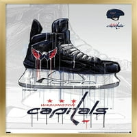 Zidni poster DC Capitals - drip skate, 14.725 22.375