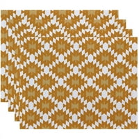 Jednostavno Daisy 18 14 Jodhpur kilim Geometric Print placemat