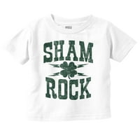 Dan svetog Patrika Shamrock Clover Toddler Boy Garl majica Majica malu djecu Brisco Brands 2T