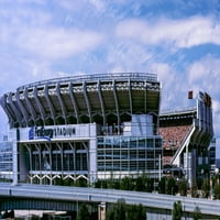 Nogometni stadion u gradu, stadion M. A., Cleveland, Ohio, SAD tiskanje plakata