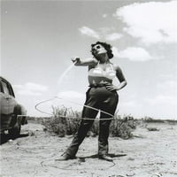 Elizabeth Taylor - Twirling Lasso Photo Print