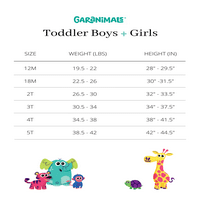 Ganimals Baby and Toddler Girls Mi i Match Outfits Kid-Pack, 12-dijelni set, veličine 12m-5T