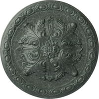Ekena Millwork 3 4 OD 3 8 P Stockport Strop medaljon, ručno oslikana atenska zelena pucketanje