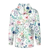 Dukserice za žene hit prodaja Casual dukserice jesen / zima Ženski džemper s dugim rukavima s cvjetnim uzorkom