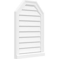 30 W 28 H osmerokutna gornja površinska nosač PVC Gable Oblub: Funkcionalan, W 2 W 2 P Brickmould Okvir za prag