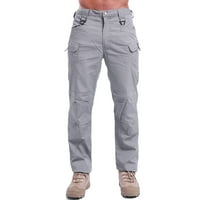 Muške hlače-kombinezoni za velike i visoke ljude, jednobojne, s puno džepova, patentnim zatvaračima i gumbima,