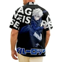 Anime majica Blue Castle Ležerne Muške majice majica s printom od 3 inča smiješni pokloni Muške majice bez rukava