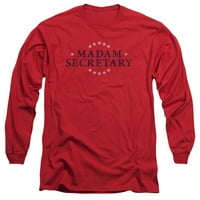 Gospođa državna tajnica - logo katastrofe - košulja dugih rukava - A-M-Plus size