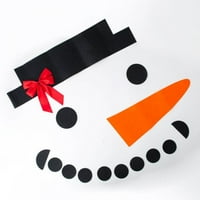 Božićni naljepnica dekor DIY Xmas Snowman Expression Dekoracija za dom i garažu, set