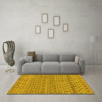 Moderni tepisi u apstraktnoj žutoj boji, kvadratni 3 inča