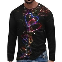 Muški gornji dio pulover bluza par udobnih casual elegantnih širokih majica Plus Size za dečka muža okruglog vrata