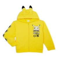 Pokémon Boys Dugi rukavi pikachu cosplay cosplay hoodie, veličine 4-18