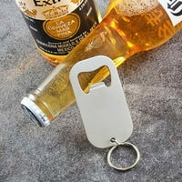 Privjesak za ključeve za otvaranje boca piva od nehrđajućeg čelika, čvrst i izdržljiv za slanje prijateljima,