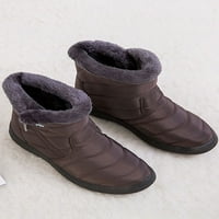 Eloshman ženske snježne čizme obloge za gležnjeve vodootporni zip up vanjskim cipelama za hodanje