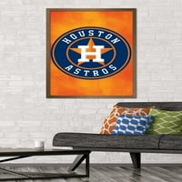Houston Astros - logo 24.25 35.75 Uokvireni plakat
