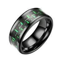 Pribor za zaručnički prsten za Valentinovo s bijelim kvadratnim cirkonom za par prstenova za Valentinovo