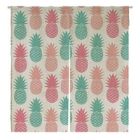 Vintage crtić šareni ananas japanski noren zavjesa vrata Prozor Prozor Prozor Zavjese pamučne platnene zavjese