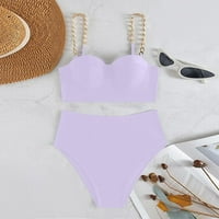 Ženski Bikini setovi visokog struka, dva kupaća kostima, jednodijelni kupaći kostimi s naramenicama, Ženski kupaći