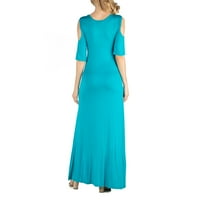 Maksi haljina za trudnice s kratkim rukavima s ramena 24 inča, 20116067, izrađena u SAD-u
