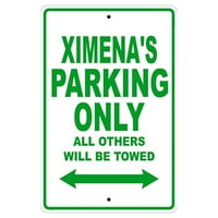 Samo Parking Jimene, svi ostali će biti vučeni personaliziranim poklonom novost metalni aluminijski znak 18924